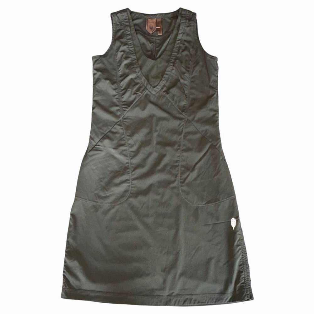 Indygena Liike II Dress Green Olive Womens Size XS Outdoor Athleisure Breathable